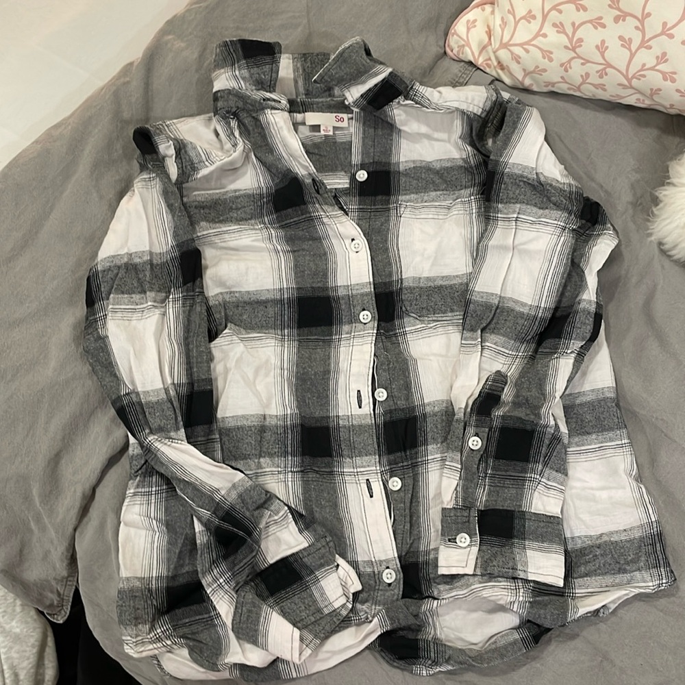 Black and Whitete Flannel